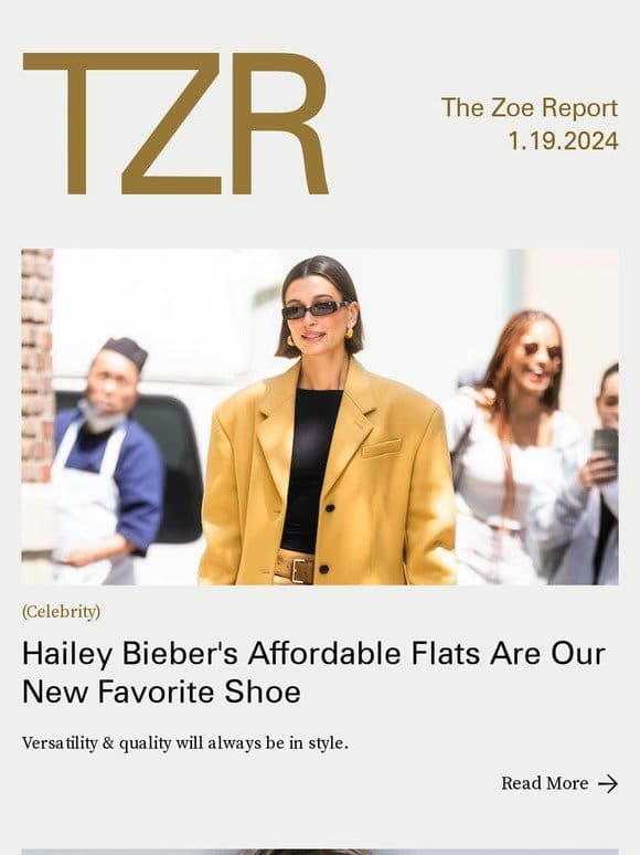 Hailey Bieber’s Affordable Flats Are Our New Favorite Shoe