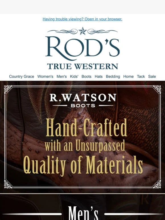 Hand-crafted Excellence: R. Watson Quality Boots