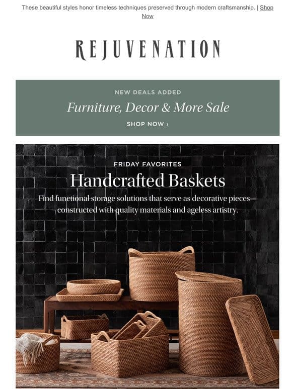 Handcrafted baskets: Our favorite designs