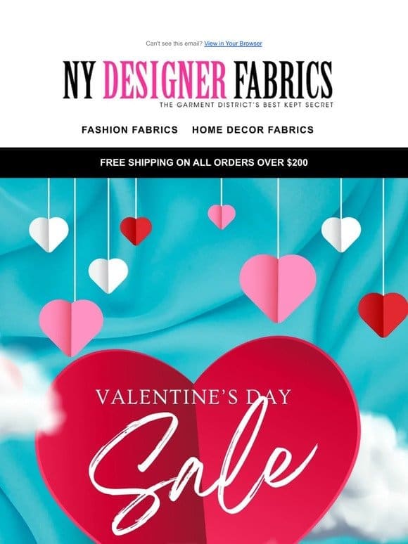 Happy Valentine’s Day – 25% off Site Wide