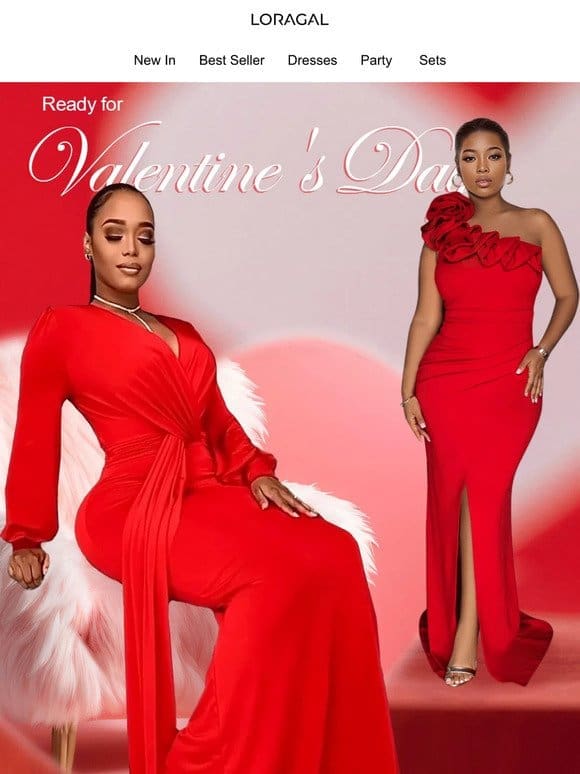 Head Over for V-Day Dresses