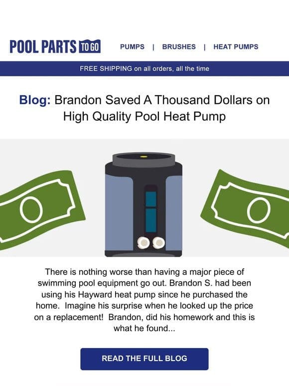 How Brandon Saved $1，000 on a New Pool Heater