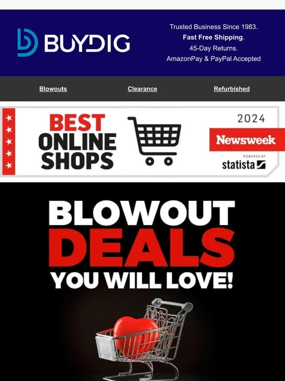 Incredible Blowout Deals: Bidets， Monitors， Laptops & More