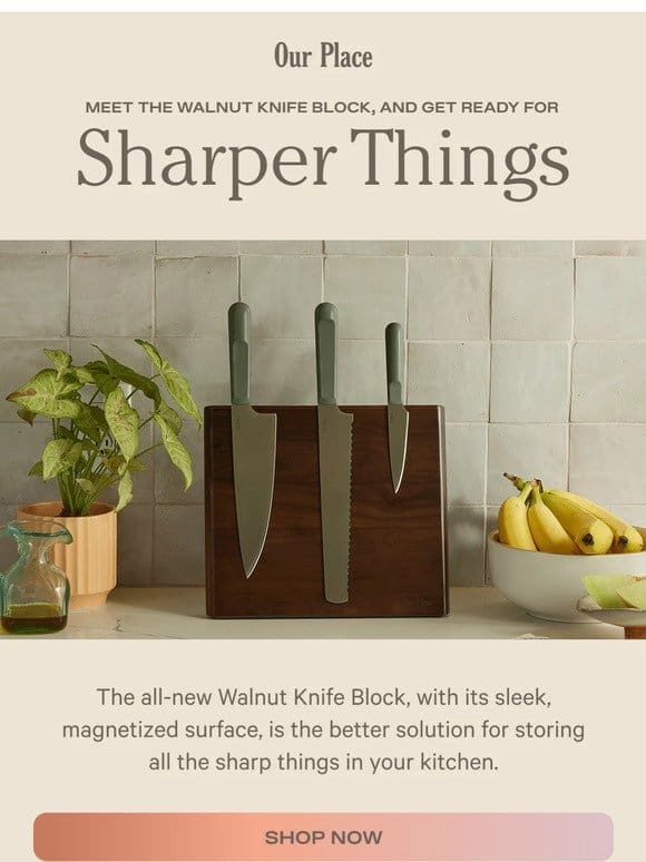 Introducing the Walnut Knife Block!