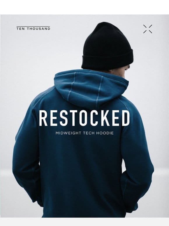 Just Restocked | Midweight Tech Hoodie