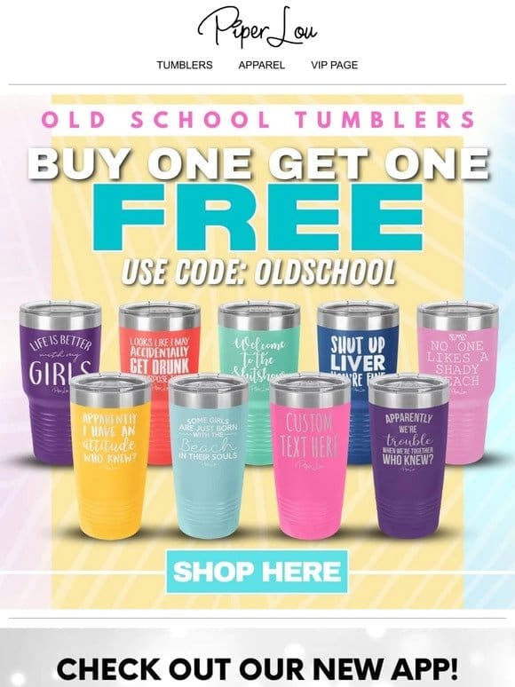 Just for a friend just like you! Claim your FREE TUMBLER!