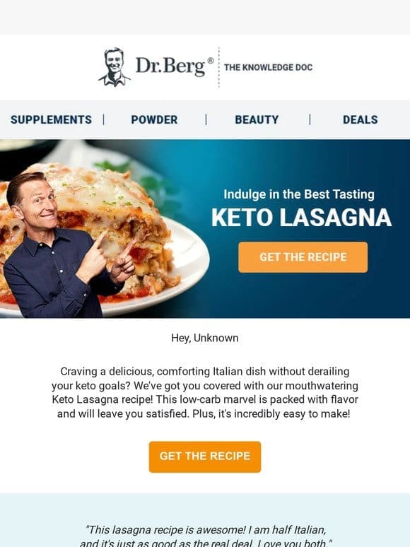 Keto-friendly Italian?!