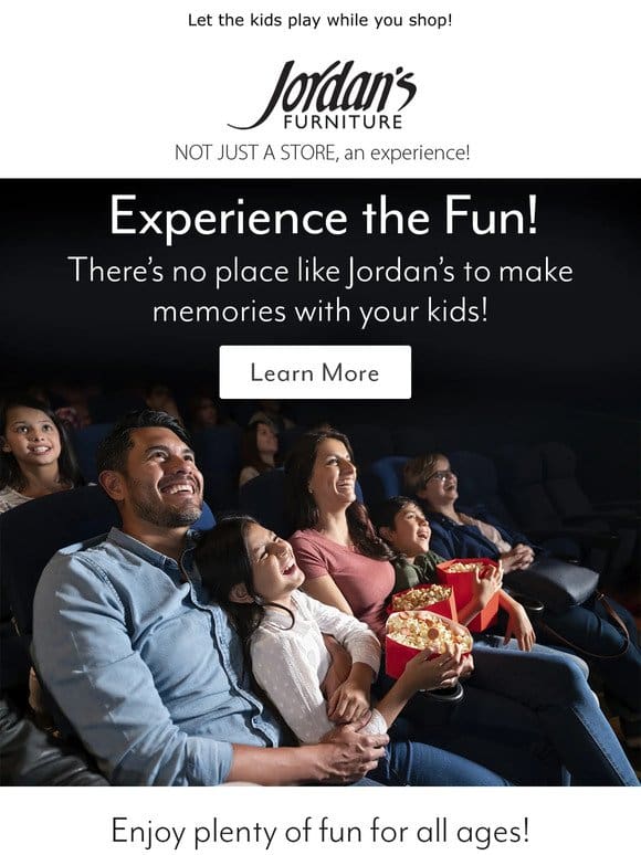 Kids on February break? Let them experience the FUN at Jordan’s!