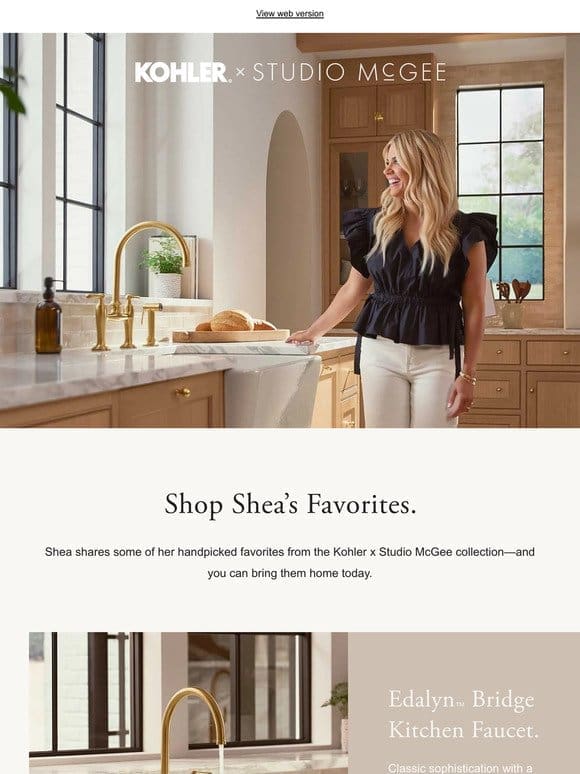 Kohler x Studio McGee: Shea’s Picks