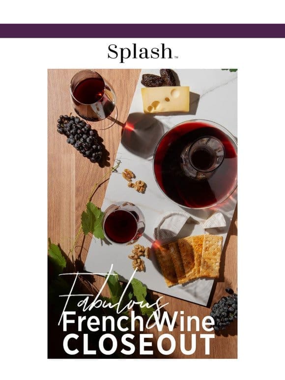 LAST CHANCE – CLOSEOUT: Fabulous French 15-Pack， Just $89.99 + FREE Shipping!