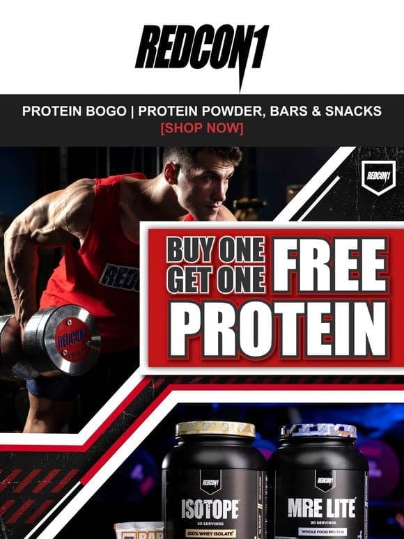 [LAST CHANCE] Protein BOGO  Stock up on protein powders， bars & snacks