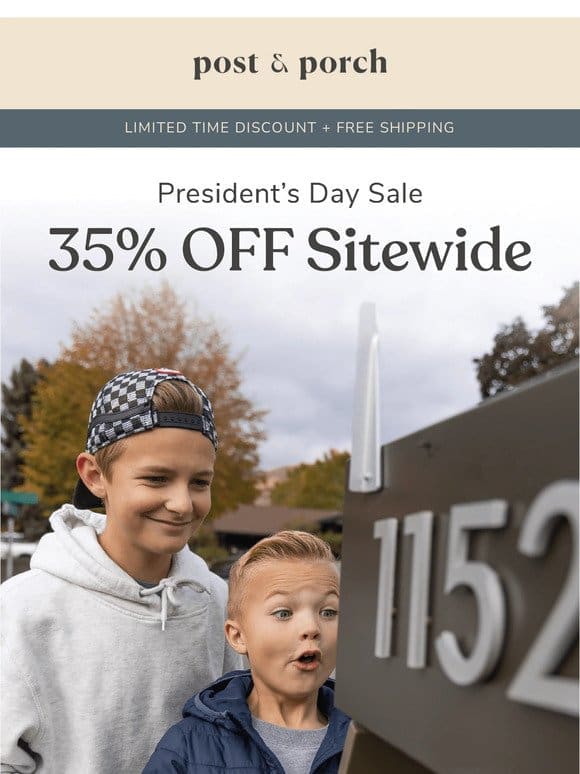 LIVE: 35% Off + Free Shipping