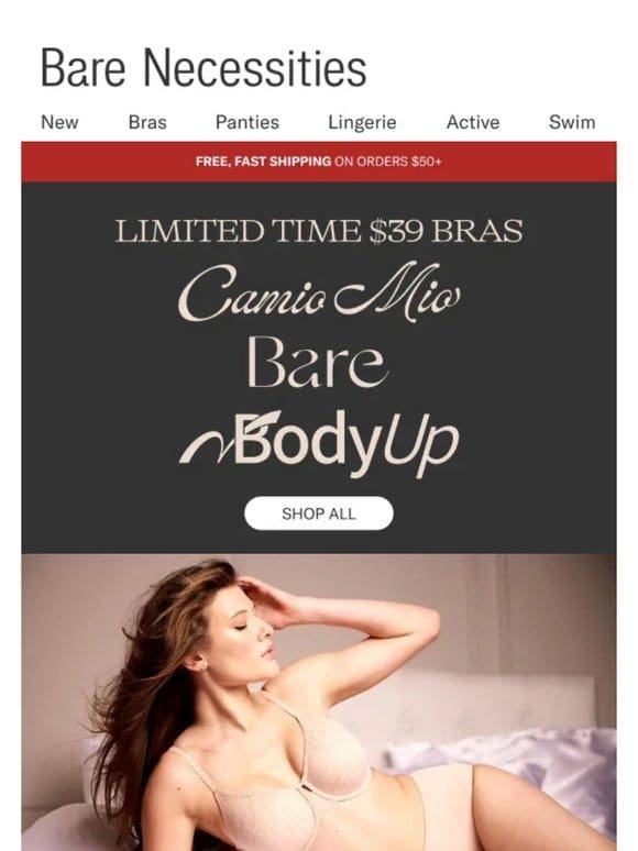 Limited Time: $39 Bras From Our Exclusive Brands