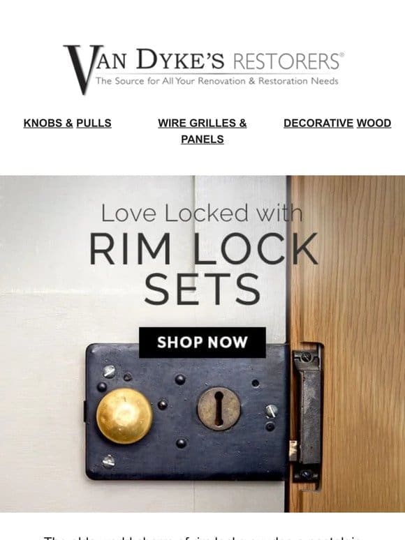 Lock in that Vintage Flair with Authentic Rim Locks