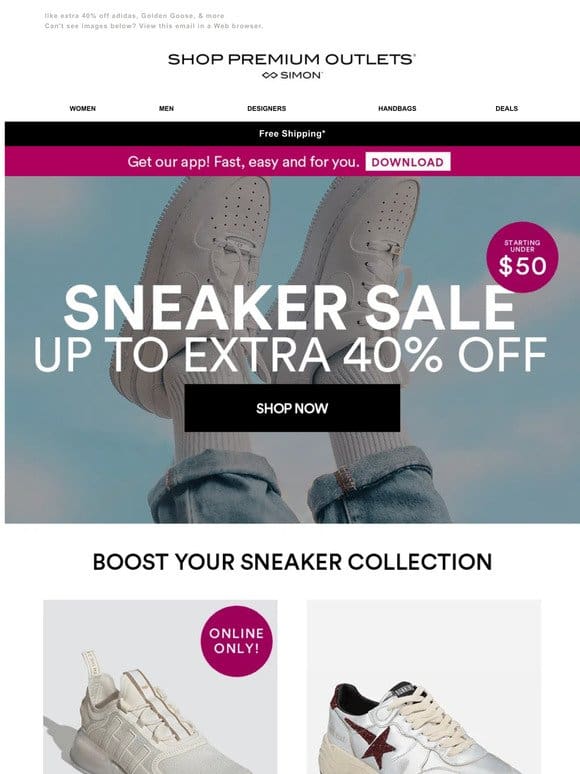 Long Weekend Sneaker Sale