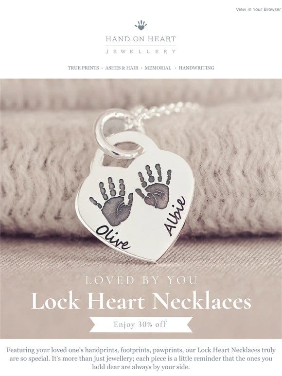 Loved By You: Lock Heart Necklaces ❤️