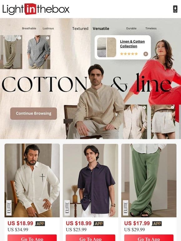 Luxuriate in Our New Linen and Hemp Fashion Line
