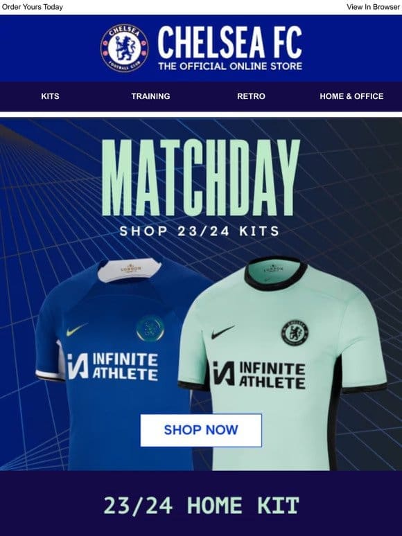 MATCHDAY! Shop 23/24 Kits