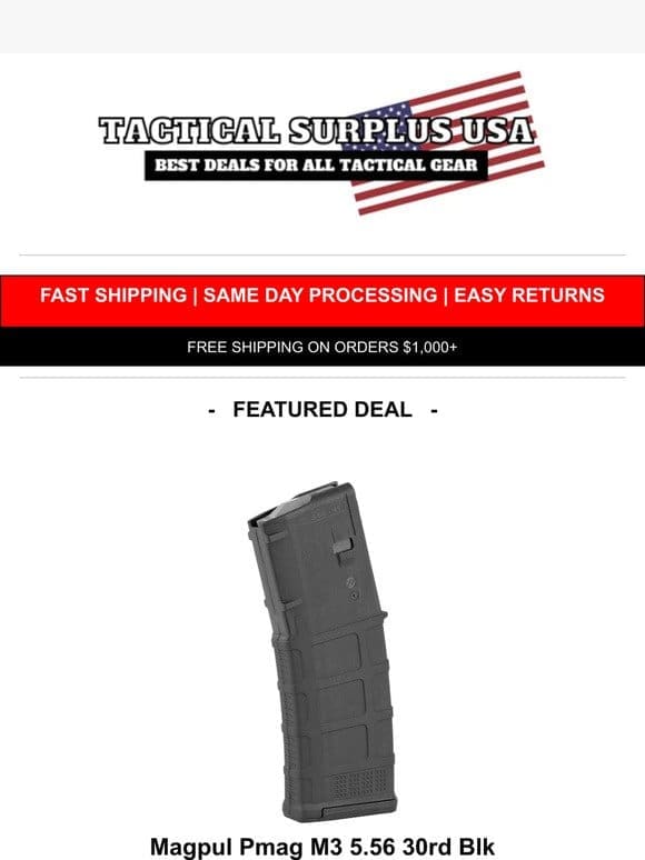 Magpul PMAG’s On Sale