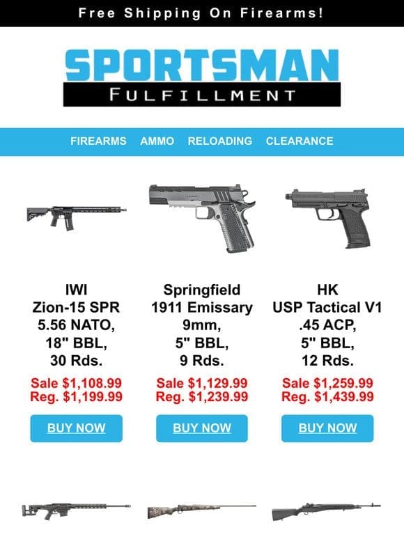 Major Savings Event ❤️ IWI ❤️ Henry ❤️ FNH ❤️ Springfield ❤️ Daniel Defense ❤️ HK & More!