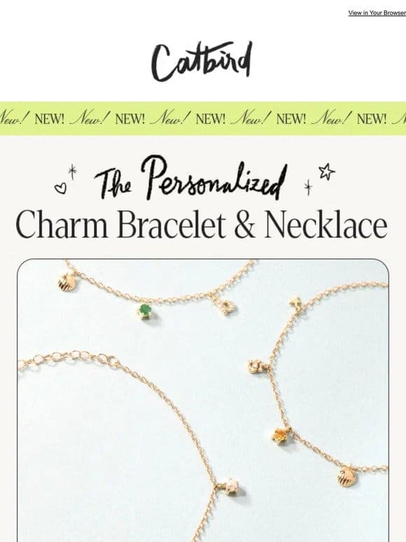 Make a charm bracelet & necklace!