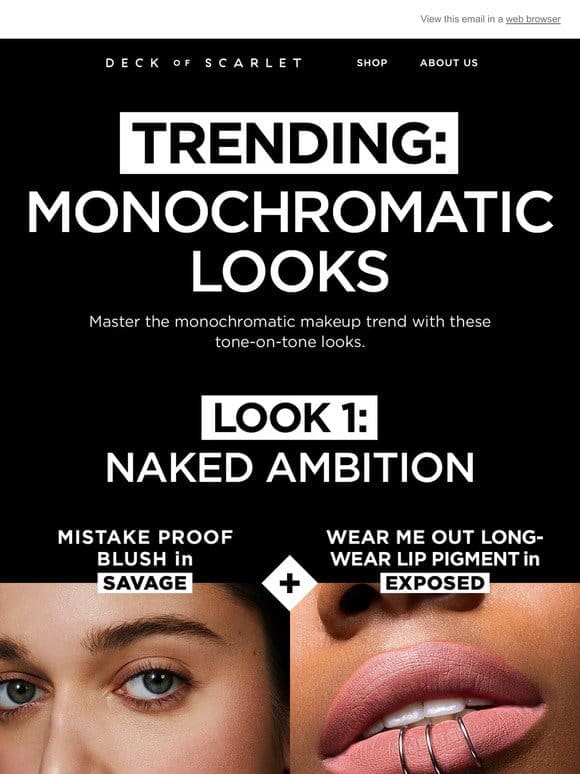 Master the monochromatic makeup trend