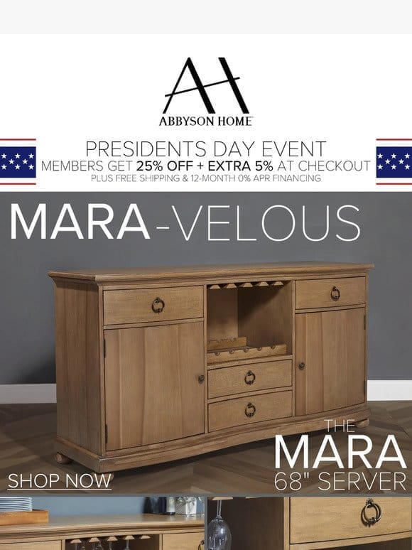 Meet Our Mara-velous Dining Room Server