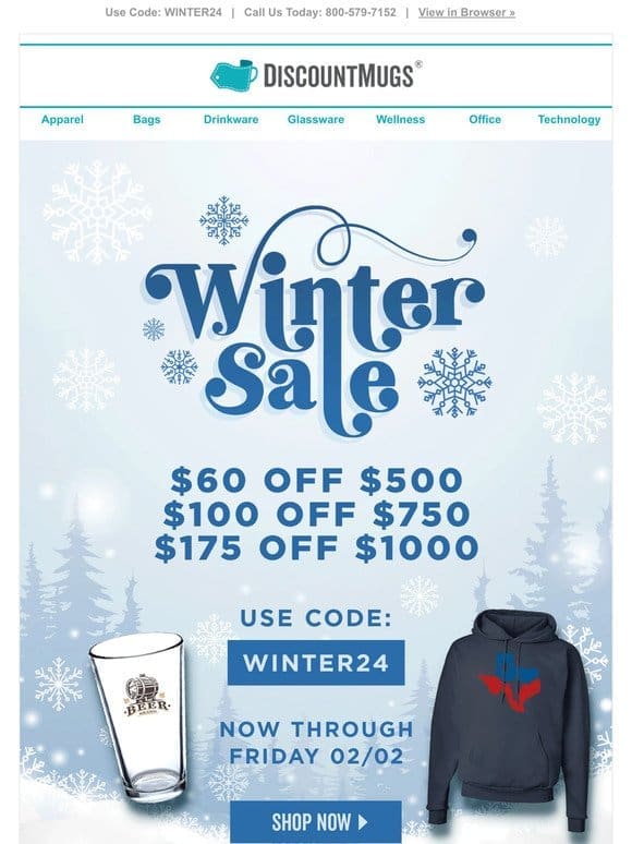 Melt the Snow with Hot Savings: Take Up to $175 Off Sitewide