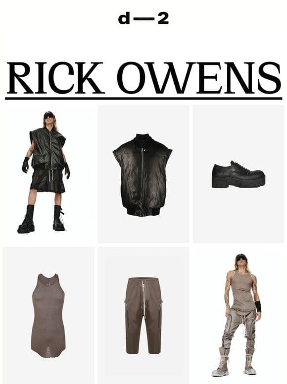 NEW IN — RICK OWENS