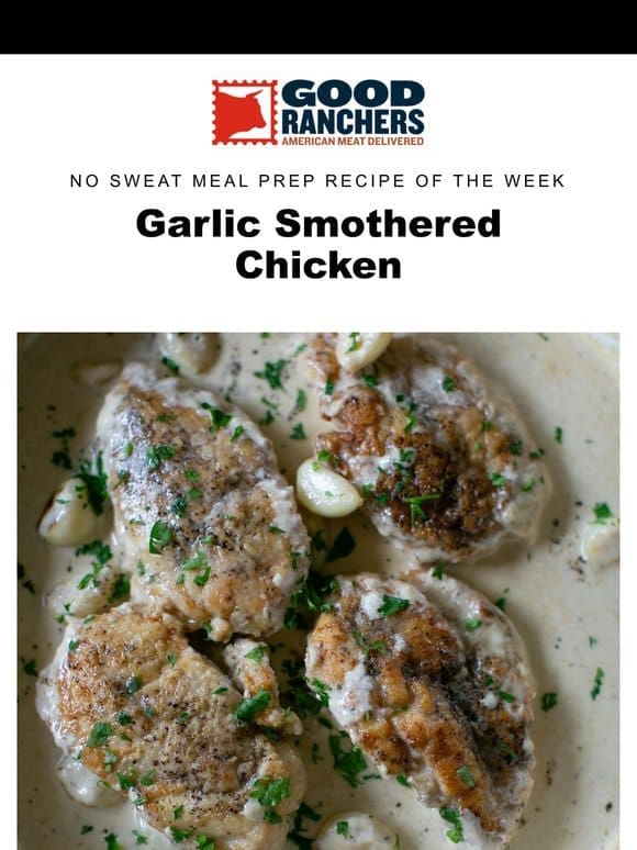 NEW RECIPE   Garlic Smothered Chicken