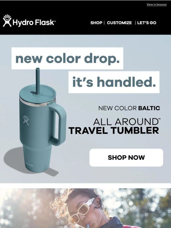 NEW Travel Tumbler drop