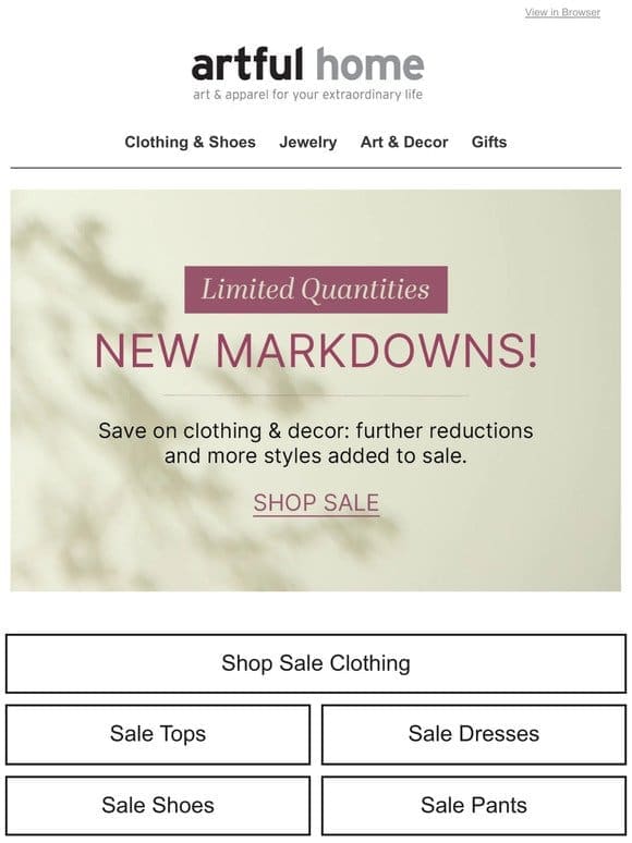 New Markdowns Alert!