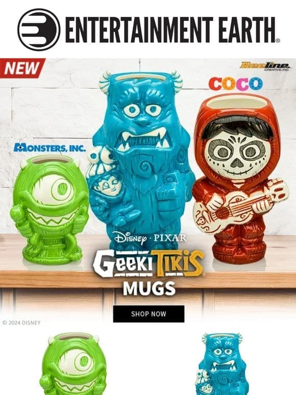 New Pixar Geeki Tikis Mugs – Shop the Drop Now!