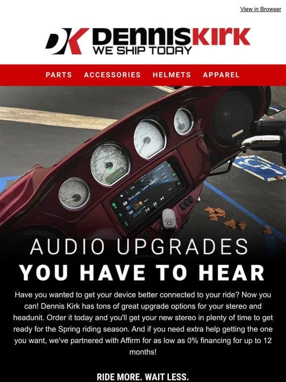 New Stereo options for your Harley in 2024 are at Dennis Kirk!