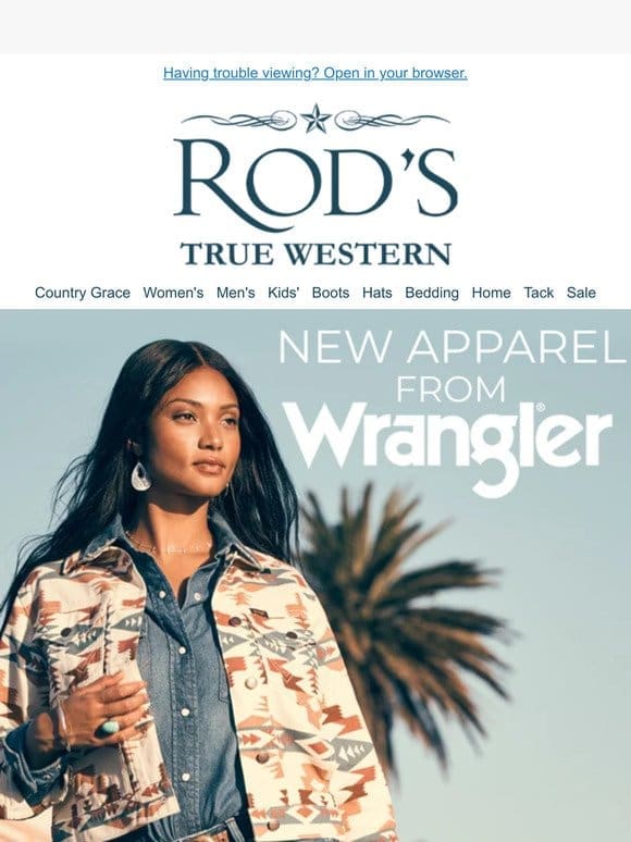 New Wrangler Apparel For Men & Women!