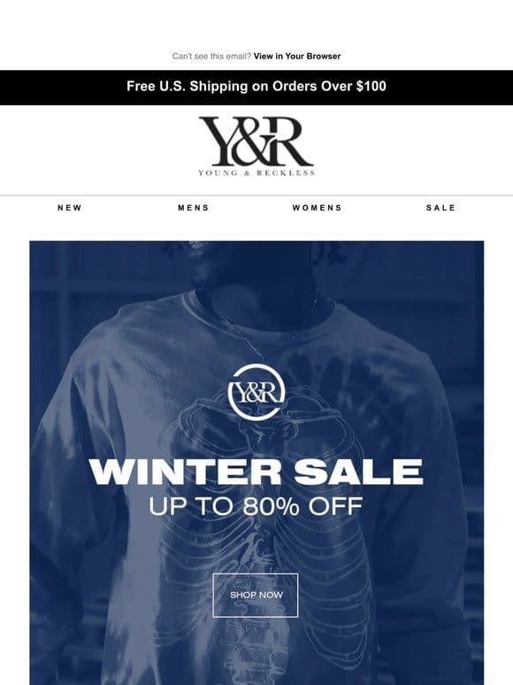 Not much time left on our winter sale….