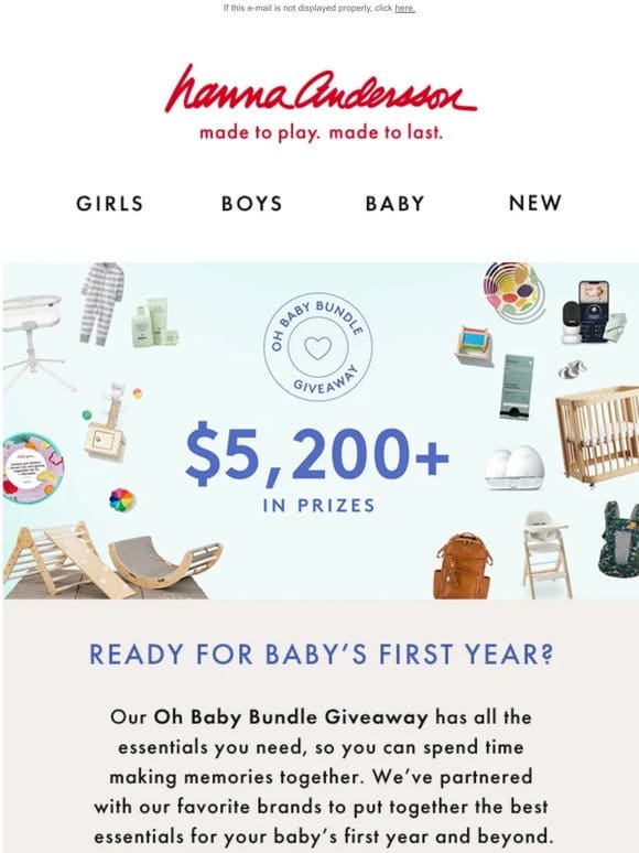 Oh Baby! A BIG Giveaway