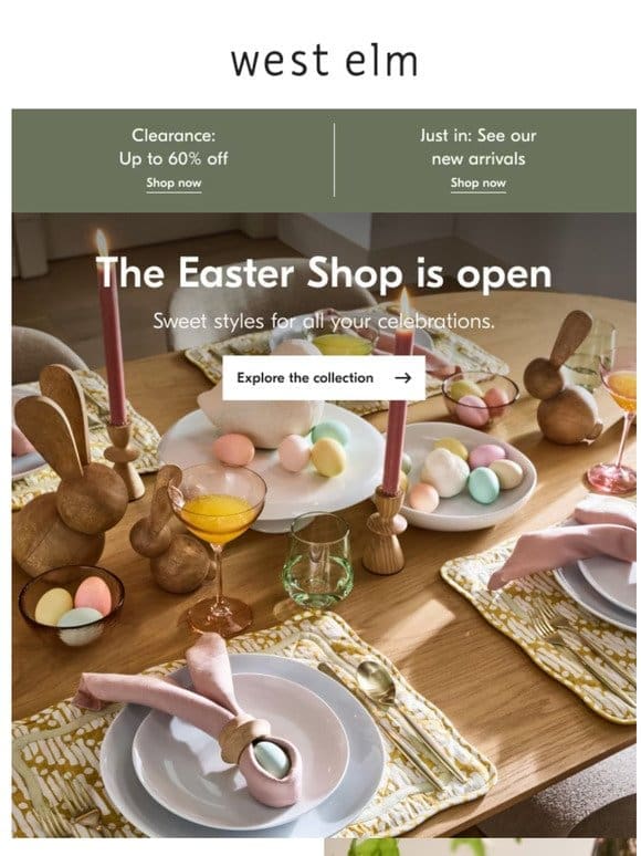 Oh， hoppy day! The Easter Shop is open