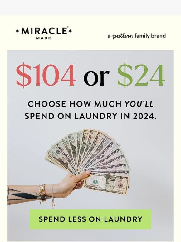 One foolproof way to spend less on laundry