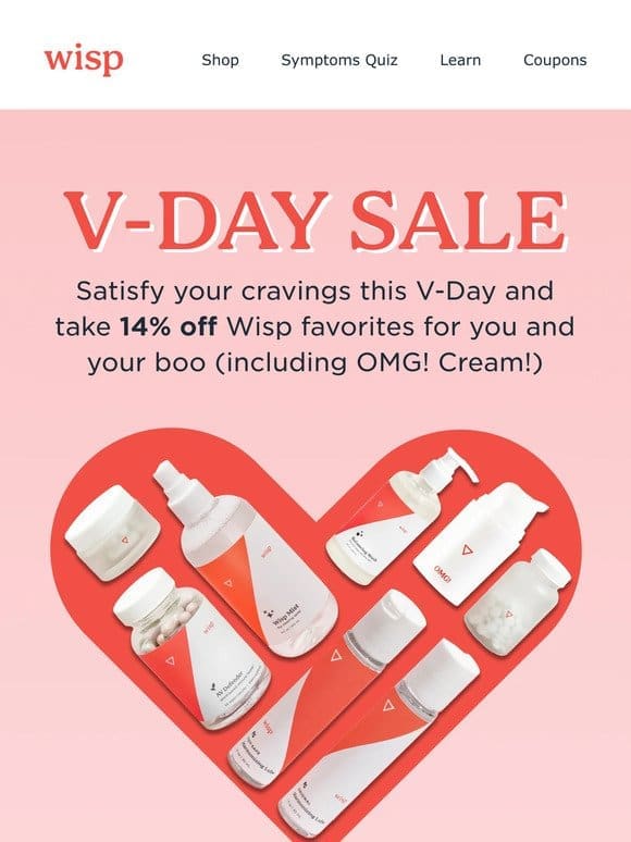 Our V-Day Sale is on