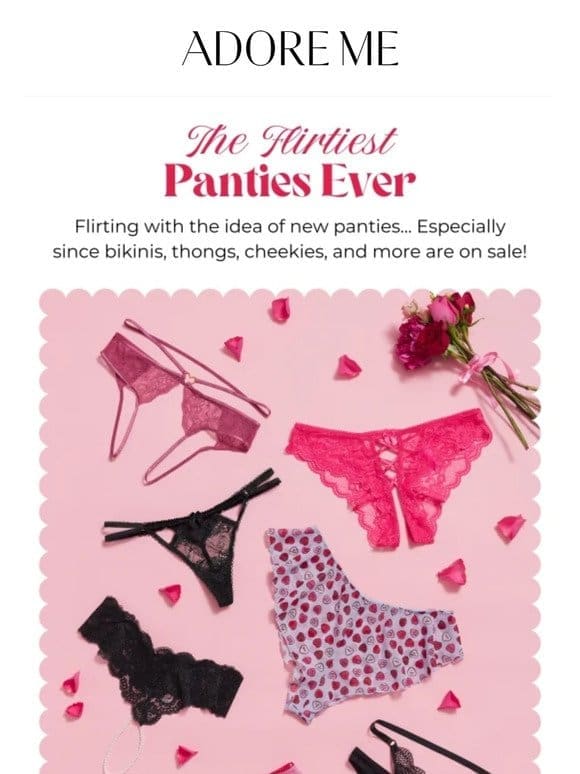 PANTIES ARE ON SALE