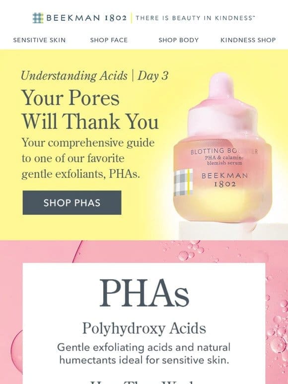 PHAs: A Kinder Way to Exfoliate