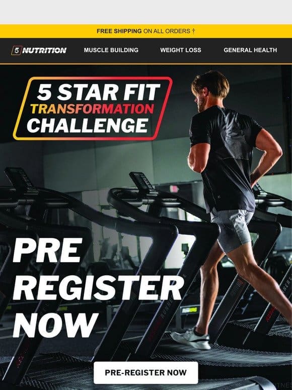PRE-REGISTER TODAY | 2024 5 Star Fit Transformation Challenge