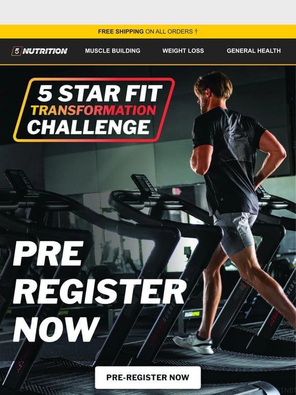 PRE-REGISTRATION LIVE  | 2024 5 Star Fit Transformation Challenge