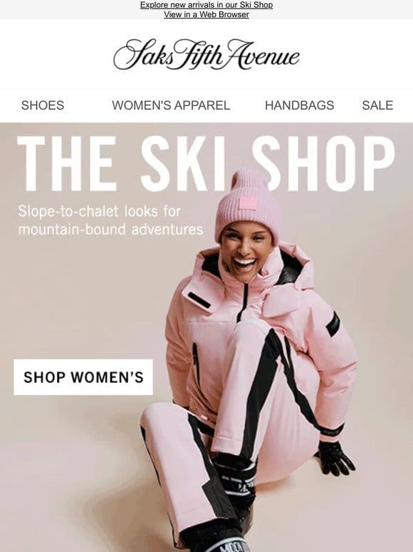 Peak-season ski style: slope-to-chalet looks are here + Still thinking about your Sergio Hudson item & more?