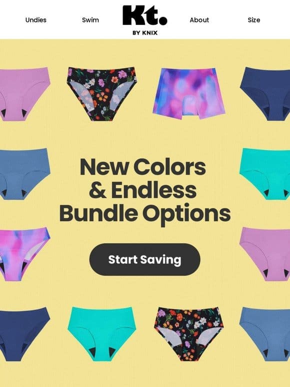 Period undies up to 25% off!