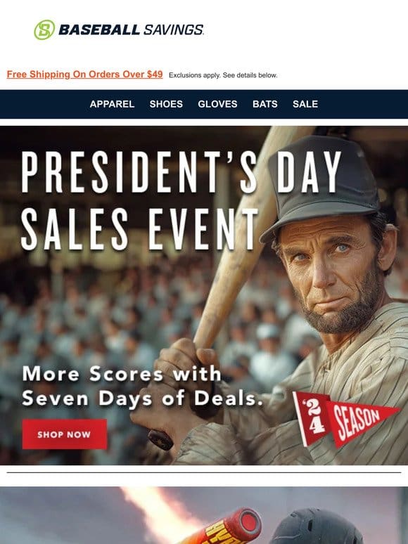 President’s Day Sales Event Continues…Save Up To 60%!