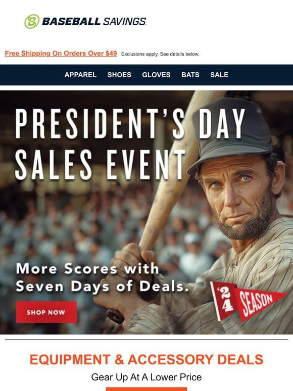 President’s Day Sales Event Starts Now!