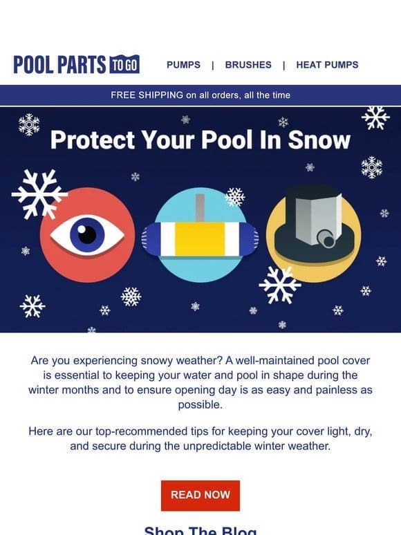 Protect Your Pool in Snow With Just 3 Tips ❄️