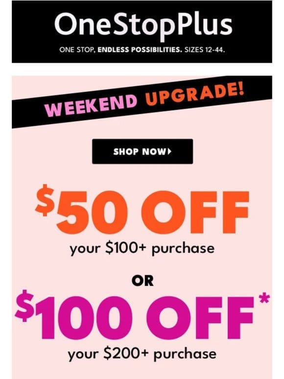 RE: Your $100 Weekend Upgrade